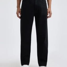 Pepe Jeans Black Cotton Relaxed Fit Jeans-image-53