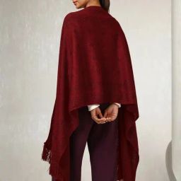 Soch Red Plain Shawl image 3