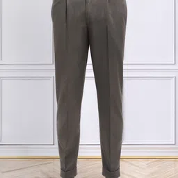 KLOTTHE Men Cotton Rich Slim Fit Formal Trousers-image-80