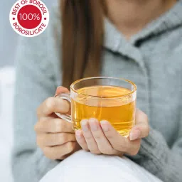 borosil Borosil¿ Chai Time Mug Set 210 ml with Borosilicate Glass (Transparent, Set of 6) image 5