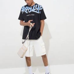 Y&F Kids by Westside Off-White Mid-Rise Denim Shorts-picture-28