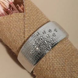 Sohi Crystal Rhombus Silver Bracelet for Women & Girls-25