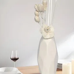 Cortina White Jasmine Reed Diffuser With Ceramic Vase-63
