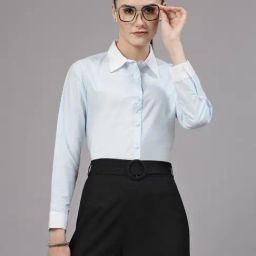 Style Quotient Sky Blue Regular Fit Shirt-69