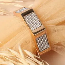 Sohi Metallic Cluster Golden Bracelet for Women & Girls-image-54