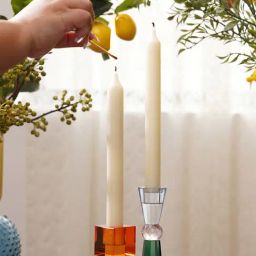Pure Home and Living Wax White Lavender & Chamomile Taper Candles - Set of 2-image-95