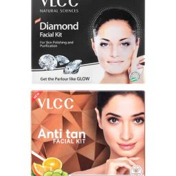 VLCC Diamond Single Facial Kit & Anti Tan Facial Kit Combo-17
