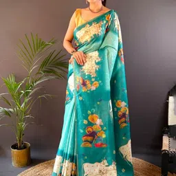 DIVASTRI Ethnic Motifs Printed Saree-image-26