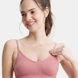 Jockey FE74 Wirefree Non Padded Micro Touch Nylon Full Coverage Cross Back Styling Everyday Bra-image-34