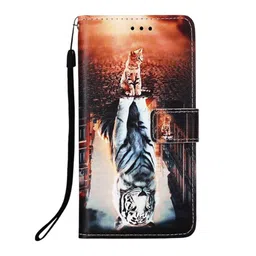 PEEPERLY Abstract Printed iPhone 15 Flip Case Mobile Accessories-64