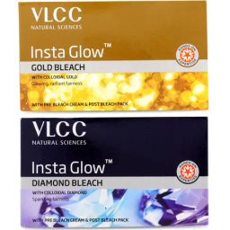 VLCC Insta Glow Diamond Bleach & Insta Glow Gold Bleach Combo-17
