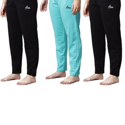 FIT N FAME Women Pack of 3 Mid-Rise Cotton Pyjamas-image-84