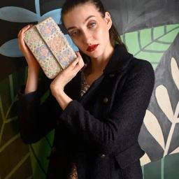 Odette Multicolor Embellished Clutch-image-57