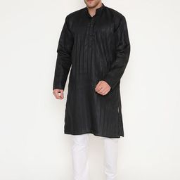 Maharaja Men Striped Kurta with Trousers-image-43