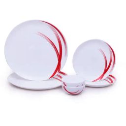 Larah by Borosil Moon Series White Opalware 6 Pieces Dinner Set-image-28