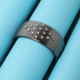 Sohi Crystal Rhombus Dark Silver Bracelet for Women & Girls-11