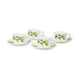 Larah by Borosil Multicolor Ceramic Opalware Cup and Saucer Set of 12 140ml-20