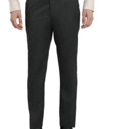 Park Avenue Medium Grey Solid Regular Fit Trousers-picture-28