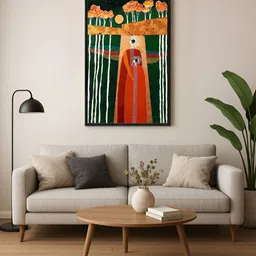 999Store Black & Red Canvas Abstract Wall Paintings-image-86