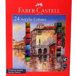 Faber-Castell Student Acrylic 9 Ml Set Of 24 (Red)-15