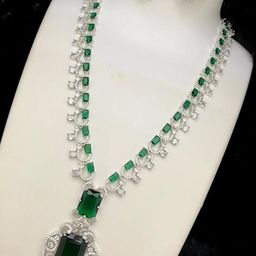 Gyaan Jewels Stone-Studded Necklace and Earrings-image-40