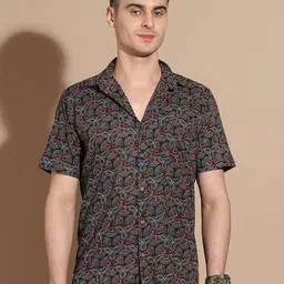 Anouk Men Smart Floral Opaque Printed Casual Shirt-image-57