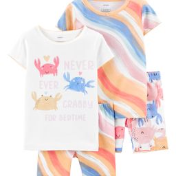 Carter's 4-Piece Crab 100% Snug Fit Cotton PJs - White Multicolour-image-97