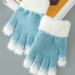 Babyhug Color Block Gloves - Blue-picture-36