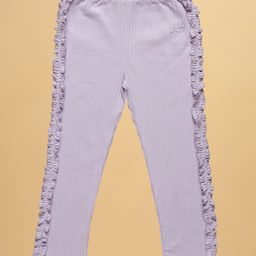 PURPLE UNITED KIDS Cotton Rib Frill Detailed Pajama - Lavender-image-11