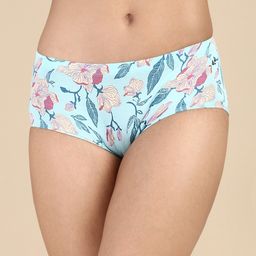 &Circus Modal Floral Printed Seamless Bare Hipster - Light Blue-image-95
