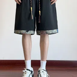 StyleCast Men Black Solid Loose Fit Knee Length Shorts-image-68
