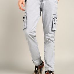 AFLASH Men High-Rise Light Fade Jeans-image-76