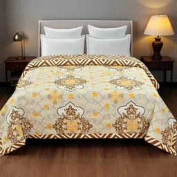 IVAZA Mustard AC Room Double Bed Microfibre Comforter-image-56