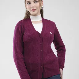 Monte Carlo Women Woollen Cardigan-image-68