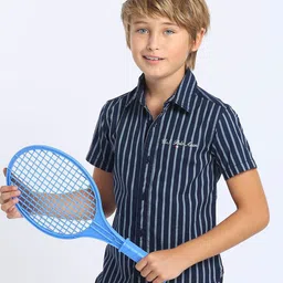 U.S. Polo Assn. Kids Boys Classic Regular Fit Vertical Striped Pure Cotton Shirt-image-68