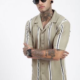 SHOWOFF Men Comfort Opaque Striped Casual Shirt-image-60