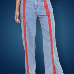 KATLINE Women Straight Fit Stretchable Jeans-image-88