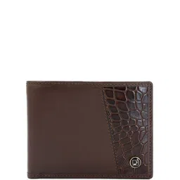 Da Milano Men Textured Leather Two Fold Wallet-20
