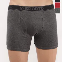 Sporto by Macho Pack Of 4 Mid-Rise Trunks Sprto-M1030_A1-B1-N1-Olv1-XL-picture-36