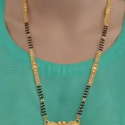 Ramdev Art Fashion Jwellery Brass Gold Plated Mangalsutra-image-93