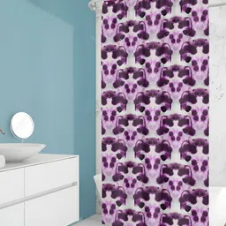 ArtzFolio Pink Printed Water Proof Shower Curtain-image-30