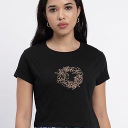 Sands of India Women Slim Fit T-shirt-image-78