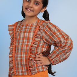 The Tribe Kids Checked Cotton Top-44