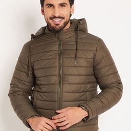 VERO AMORE Men Solid Hooded Quilted Jacket-image-44