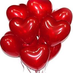 Solid AKU RED HEART SHAPE PARTY BALLOON Balloon-20