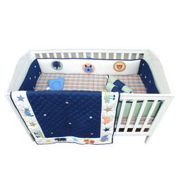 Abracadabra Cot Bedding Set Animal Design Blue - 6 Pieces-20