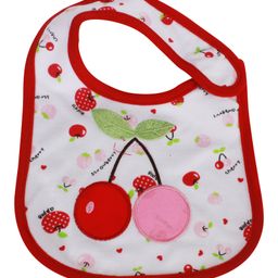 Babies Bloom Waterproof Saliva Bib Cherry Patch - Red-16