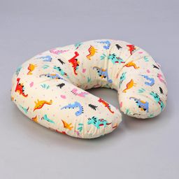 Babyhug Cotton Feeding Pillow Dinosaur Bear Print - Cream-14