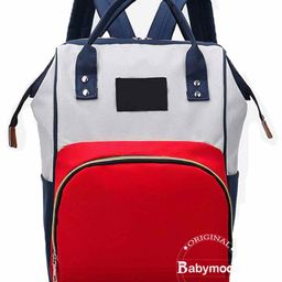 Babymoon Multifunctional Travel Diaper Backpack - Red Blue-image-48