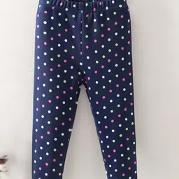 Kookie Kids Full Length Leggings Polka Dot Print - Navy-picture-20